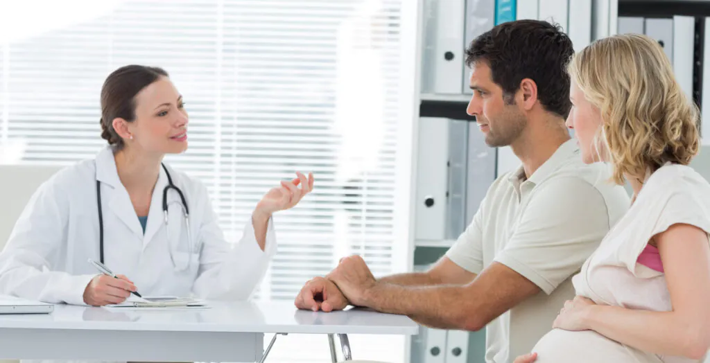 Couple visiting a fertility doctor